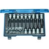 Muciņu ar uzgaļiem komplekts Gedore 6129440; 1/4''+1/2''; 34 gab. Mehāniskie instrumenti