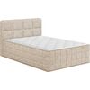 Continental bed EVENING ZONE 140x200cm, beige Кровати