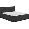 Continental bed EVENING ZONE 180x200cm, dark grey Кровати