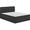 Continental bed EVENING ZONE 160x200cm, dark grey Кровати