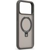 Evelatus Apple  iPhone 18 Pro Shield Case With MagSafe & Stand Matte Ring Smoke Grey Чехлы - альтернативные