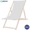 Platinet PLATINET SUMMER SUNBED LEŻAK OGRODOWY WOOD PURE GREY [46348] Guļamkrēsli un sauļošanās krēsli
