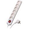 Vivanco extension cord 6 sockets 1.4m with switch, white (28260) Новинки Компьютерная техника