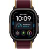 Apple Watch Ultra 4 Titan Cell 49 Black Trail Burgundy S/M Smart-Watch Pulksteņi