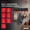 Maclean Wall-Mounted Garden Tool Organizer, steel, with hooks, max. load 30 kg, width 40 cm, MC-193 Мебель для прихожей