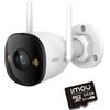 IP kamera Imou bullet 3 5MP Wi-Fi IR30 ar atmiņas karti 64GB Video novērošanas kameras
