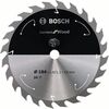 Griešanas disks Bosch Standard for Wood 2608837698; 184x16 mm; Z24 Zāģripas