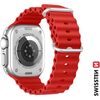 Swissten Marine Silikona Siksniņa priekš Apple Watch 42 / 44 / 45 / 49 mm Smart-Watch aksesuāri