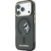 Karl Lagerfeld IML Choupette Peekaboo Magsafe Case Aizsargapvalks priekš iPhone 18 Pro / melns Neoriģinālie Maciņi