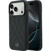 Mercedes Leather Crossed Lines MagSafe Защитный чехол для iPhone 18 Pro /17 Pro / чёрный Чехлы - альтернативные