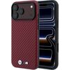 BMW M Carbon Metal Logo MagSafe Aizsargapvalks priekš iPhone 18 Pro / 17 Pro / bordo Neoriģinālie Maciņi