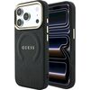 Guess Saffiano Peony & Ring MagSafe Aizsargapvalks priekš iPhone 18 Pro Max / iPhone 17 Pro Max / melns Neoriģinālie Maciņi