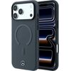 Mercedes Leather 3D MagSafe Aizsargapvalks priekš iPhone 18 Pro / 17 Pro / antracīts Neoriģinālie Maciņi