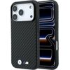 BMW M Carbon Metal Logo MagSafe Aizsargapvalks priekš iPhone 18 Pro / 17 Pro / melns Neoriģinālie Maciņi