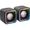 Mars Gaming MSCUBE Kompaktie RGB spēļu skaļruņi 8W DSP / melni Jaunumi - Audio-Video