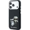 Karl Lagerfeld PU Semi Wrap Smooth Sketch Bodies Magsafe Case Aizsargapvalks priekš iPhone 18 Pro Max / melns Neoriģinālie Maciņi