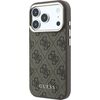 Guess PU Leather 4G Gold Frame MagSafe Case Защитный чехол для iPhone 18 Pro / коричневый Чехлы - альтернативные