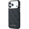 Guess PU Leather 4G Gold Frame MagSafe Case Защитный чехол для iPhone 18 Pro Max / чёрный Чехлы - альтернативные