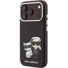 Karl Lagerfeld PU Semi Wrap Smooth Sketch Bodies Magsafe Case Aizsargapvalks priekš iPhone 18 Pro Max / bordo Neoriģinālie Maciņi