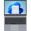 TECNO Megabook K16SDA AMD R5-7430U up to 4.3GHz 16-inch FHD IPS 16:10 1920x1200 300nits 60Hz  RAM 16Gb SSD 1Tb 70Wh 17.5 hours Cam 1Mp 720p AI WiFi5 BT 5.0 RJ45 2xTypeC Full 2xUSB3.1 HDMI Finger print QWERTY EN Backlight All metal Winows 11H Gray Portatīvie datori
