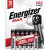 Sārmu baterija LR03 (AAA) E92 1,5V 1200mAh MAX Energizer 4+2gab blisteris Baterijas un akumulatori