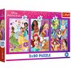TREFL DISNEY PRINCESS Pužļu komplekts Draugi, 3x80 gab. Puzles