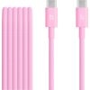 Apple USB-C to USB-C Woven Cable (1.5m) - Power Pink Apple Data USB kabeļi