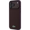 Lacoste PVC Iconic Petit Pique Metal Logo MagSafe Aizsargapvalks priekš iPhone 18 Pro Max / bordo Neoriģinālie Maciņi