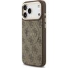 Guess PU Leather 4G Gold Frame MagSafe Case Aizsargapvalks priekš Apple iPhone 17 Pro Max Neoriģinālie Maciņi