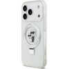 Karl Lagerfeld Ringstand Karl and Choupette MagSafe Case Aizsargapvalks priekš Apple iPhone 17 Pro Neoriģinālie Maciņi