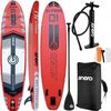 Enero Zestaw deska SUP 150kg dmuchana enero 320x81x15cm shark Велосипеды