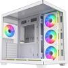 Fortron FSP M341 White Dual Tempered Glass 7x ARGB Fan ATX Gaming PC Case Корпуса