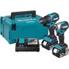 Akumulatora instrumentu komplekts Makita DLX2577TJ; 18 V; 2x5,0 Ah akum.  Elektroinstrumentu komplekti