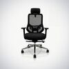 Krzesło biurowe Jan Nowak Ergonomiczny fotel biurowy z siatką czarny AXIS Новости, мебель, дом