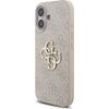 Guess PU 4G Metal Logo Strap Case Aizsargapvalks priekš iPhone 17 / rozā Neoriģinālie Maciņi