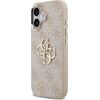 Guess PU Leather 4G Metal Logo Gold Frame Case Aizsargapvalks priekš iPhone 17 / rozā Neoriģinālie Maciņi