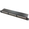 LOGILINK-  Patch Panel 19''-mounting Cat.6A STP 24 ports, black