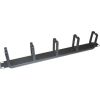 LOGILINK- 19'' Cable Management Bar 1U with 5 turnable plastic brackets, black