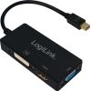 LOGILINK - 4K Mini DisplayPort to DVI/HDMI/VGA Converter