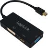 LOGILINK - 4K Mini DisplayPort to DVI/HDMI/VGA Converter