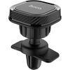 Car phone holder Hoco CA52 for using on ventilation grille, magnetic, black-gray Telefonu Turētāji Auto Velo Moto