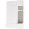 Top E Shop HAGA III 2SZ1W Wardrobe, White Jaunumi -Dārzam