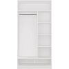 Top E Shop OPENO 1W6P WHITE Wardrobe – Modular Wardrobe with Hanging Rail and Shelves for the Bedroom Jaunumi -Dārzam