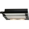CATA Hood TF 2003 600 GBK Telescopic Energy efficiency class C Width 60 cm 390 m³/h Mechanical control LED Black Glass Jaunumi Sadz. tehnika