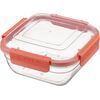 Kvadrātveida pārtikas uzglabāšanas trauks, 0.4L, 12,1 x 12,1 x 5,6 cm, 39615, GALICJA Citi virtuves piederumi