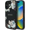 Guess -  Grained Printed Flower         Pattern MagSafe for iPhone 16 Black Чехлы - альтернативные