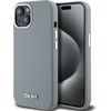 DKNY Apple  DKNY Liquid Silicone Silver Metal Logo MagSafe Case for iPhone 15 Grey Чехлы - альтернативные
