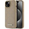 Karl Lagerfeld Apple  Karl Lagerfeld PU Leather Monogram Metal Logo MagSafe Case for iPhone 15 Beige Чехлы - альтернативные