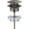 Grohe izlietnes push-open izplūde ar brushed hard graphite dekoratīvo vāciņu Cифоны