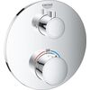 Grohe dušas termostata Grohtherm round virsapmetuma daļa, ar 2 izejām, hroms Встраиваемые